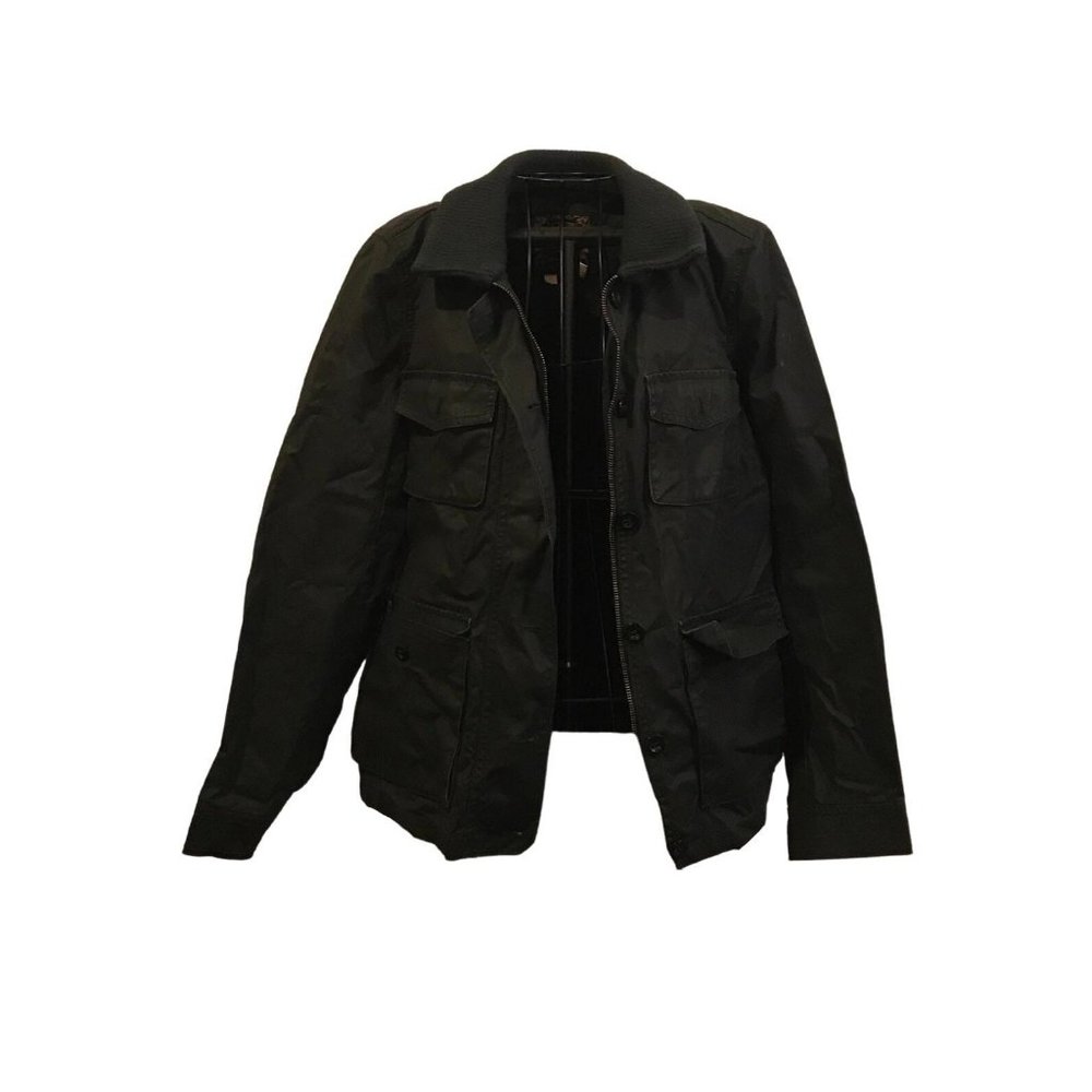J.Crew Black “Washed & Aged” Utility Jacket